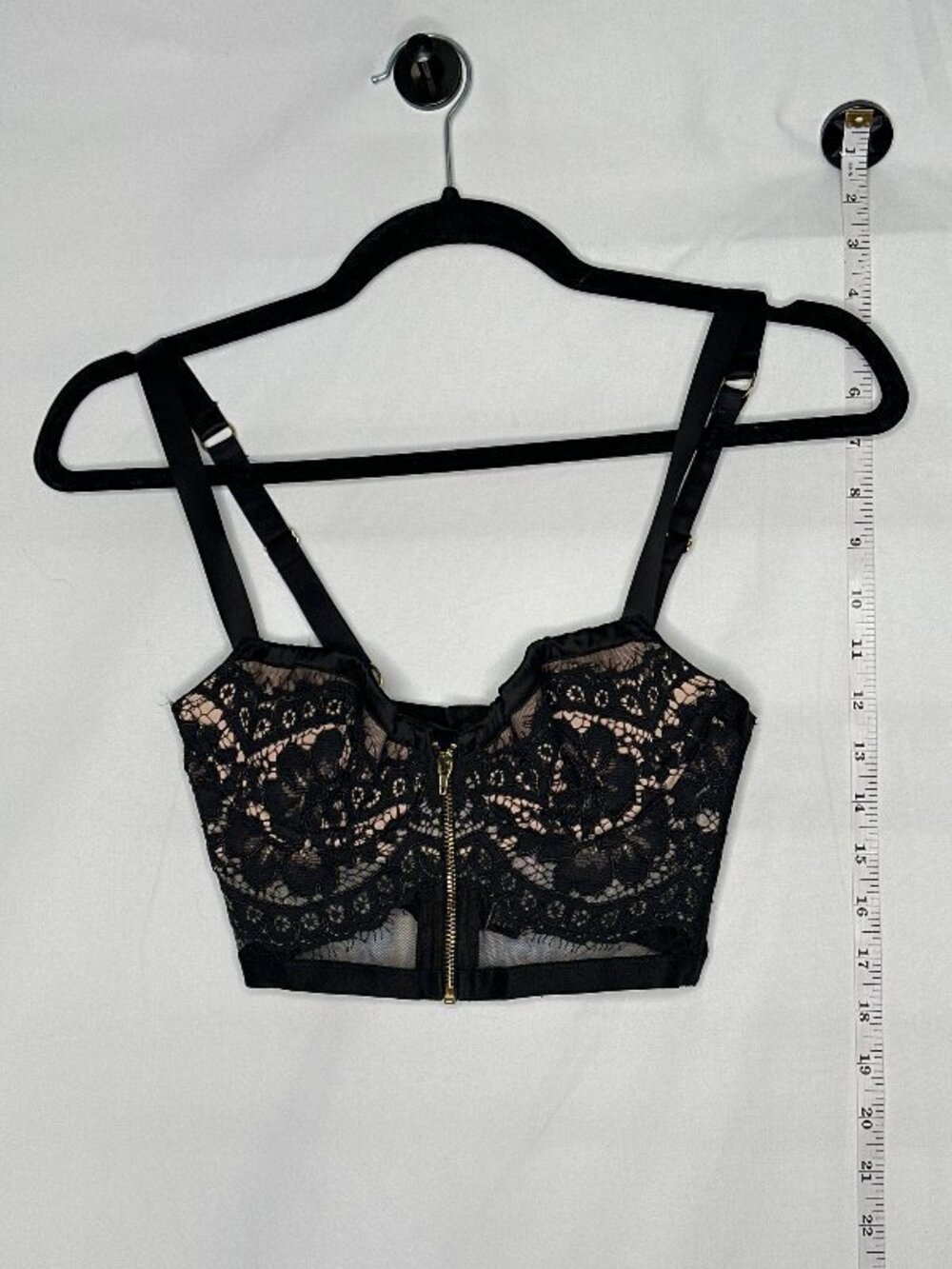 Victoria's Secret Lined Demi Lace Bustier Bra Top 32B Bustier Corset Lace